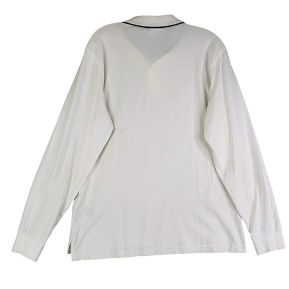 Psycho Bunny Polo Shirt Size 6 US Large L Patchin Chenille Logo White - Picture 3 of 10